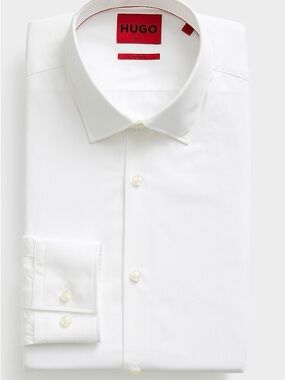 Hugo Boss White Dress Shirt Slim Fit
